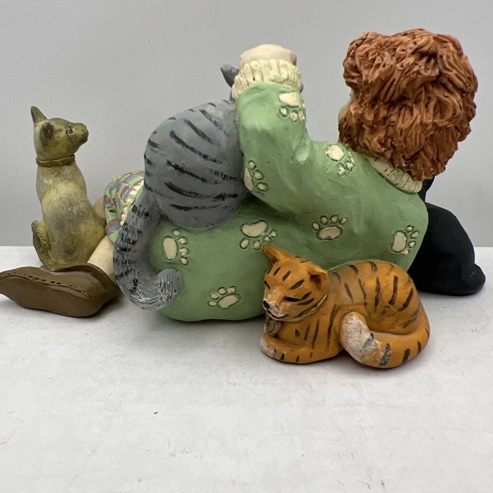 LADY KEEPER of the CATS - SHELF SITTER  Shenandoah Designs- no box, no paperwork
